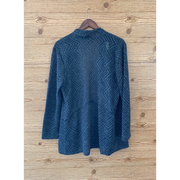 AEROPOSTALE CARDIGAN GREY GRAY SWEATER OPEN - Picture 4 of 7